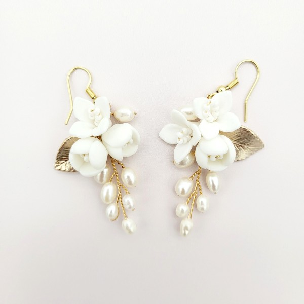 Perlen Ohrringe für Braut